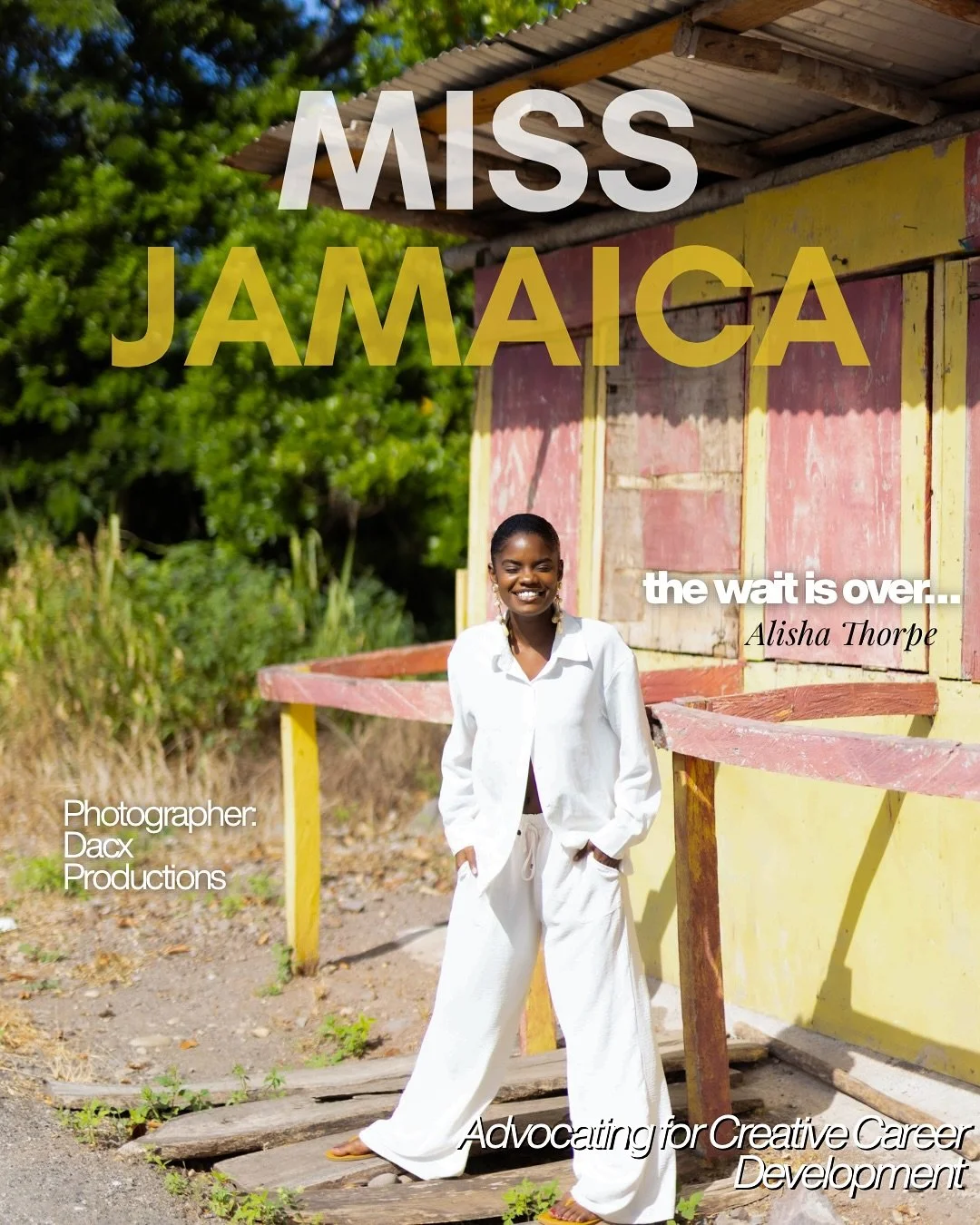 You&rsquo;ve asked, commented and quite frankly bullied me (gently) to enter Miss Jamaica World or anything (end quote). I&rsquo;m happy to announce that&hellip; 🥁 

I&rsquo;m a finalist in the Miss Jamaica World Pageant ☆! 

The journey continues. 