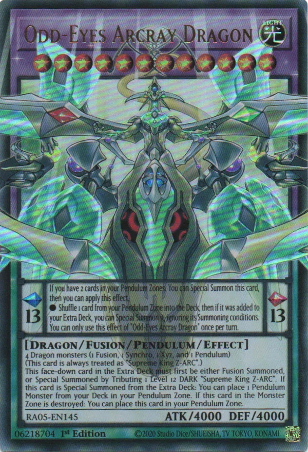 Odd-Eyes Arcray Dragon (Extended Art) - RA05-EN145 - 1st Edition - Ultra Rare