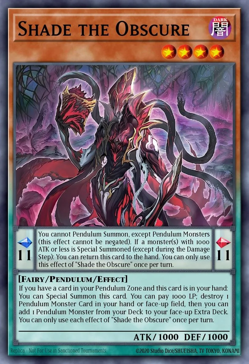 SHADE THE OBSCURE - BLZD-EN083 - 1st Edition - SECRET RARE