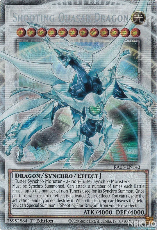 Shooting Quasar Dragon (Extended Art) - RA05-EN143 - 1st Edition - Starlight Rare