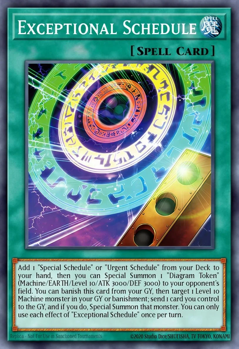 EXCEPTIONAL SCHEDULE - BLZD-EN054 - 1st Edition - SECRET RARE