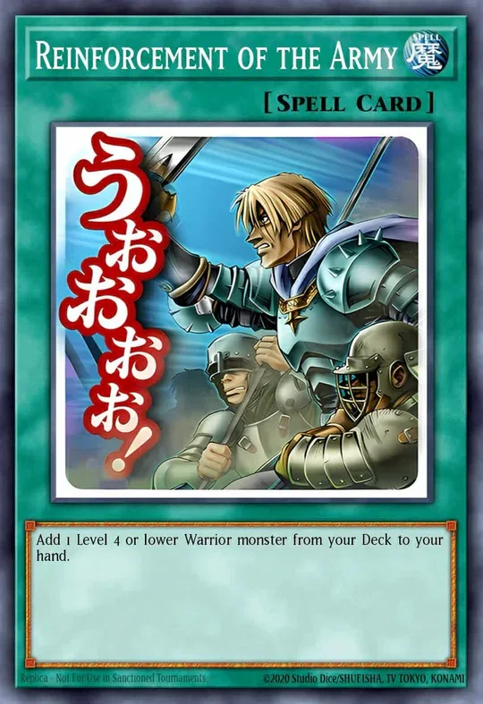 Reinforcement of the Army (Variant Art) - RA05-EN113 - 1st Edition - Starlight Rare