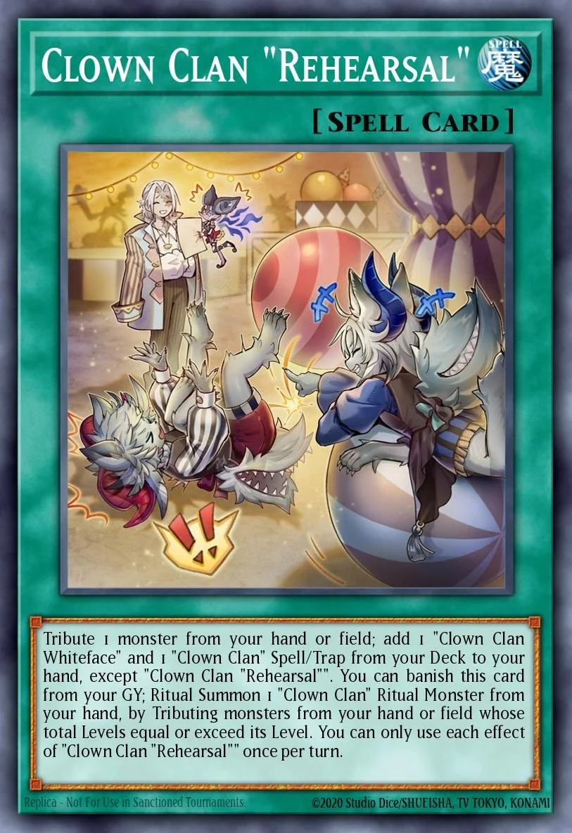 CLOWN CLAN "REHEARSAL" - BLZD-EN059 - 1st Edition - SUPER RARE
