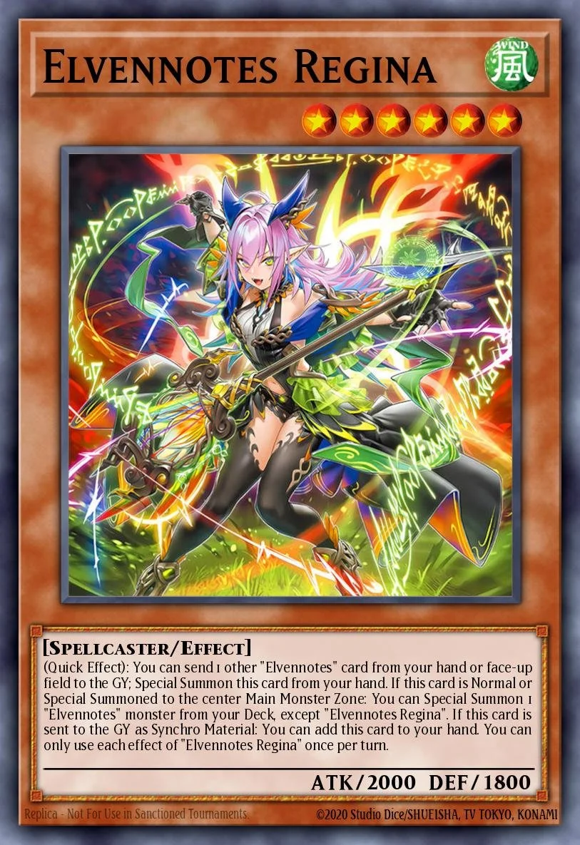 ELVENNOTES REGINA - BLZD-EN014 - 1st Edition - SECRET RARE