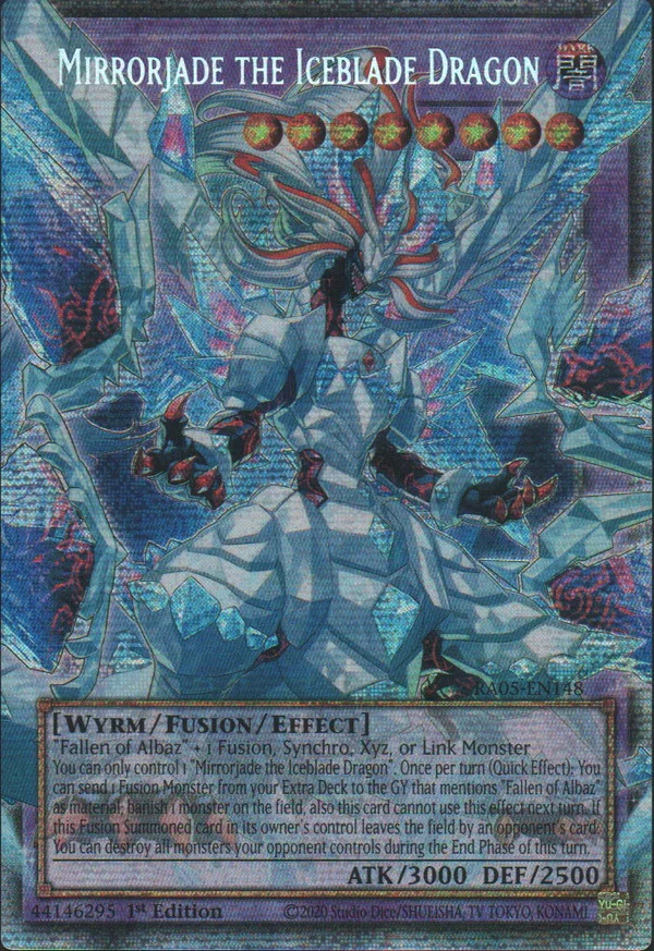 Mirrorjade the Iceblade Dragon (Extended Art) - RA05-EN148 - 1st Edition - Starlight Rare