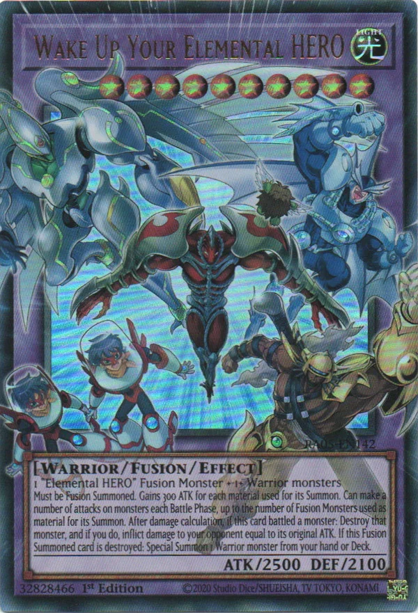 Wake Up Your Elemental HERO (Extended Art) - RA05-EN142 - 1st Edition - Ultra Rare
