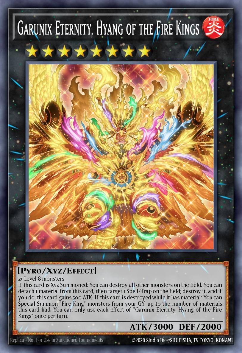 Garunix Eternity, Hyang of the Fire Kings - RA05-EN052 - 1st Edition - Secret Rare