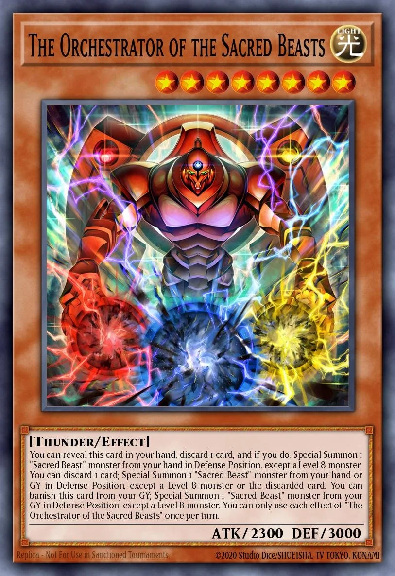 THE ORCHESTRATOR OF THE SACRED BEASTS - CORI-EN008 - 1st Edition - SUPER RARE