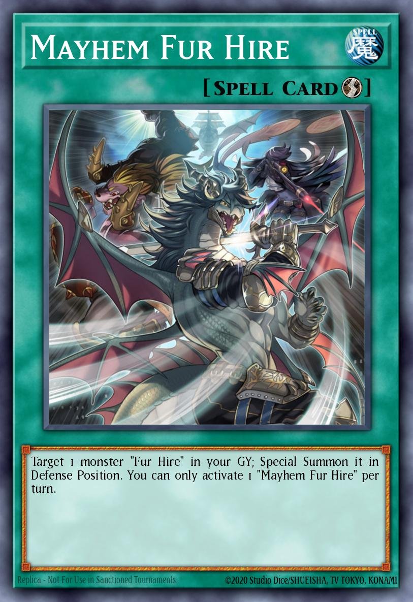 MAYHEM FUR HIRE - BLGG-EN116 - 1st Edition - ULTRA RARE