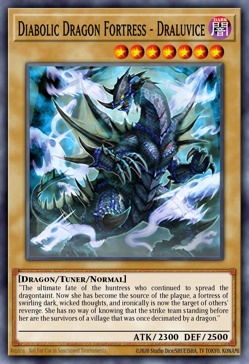 DIABLOIC DRAGON FORTRESS - DRALUVICE - BLZD-EN097 - 1st Edition - COMMON