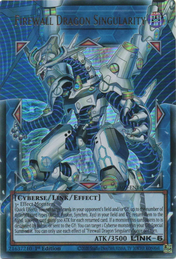 Firewall Dragon Singularity (Extended Art) - RA05-EN146 - 1st Edition - Ultra Rare