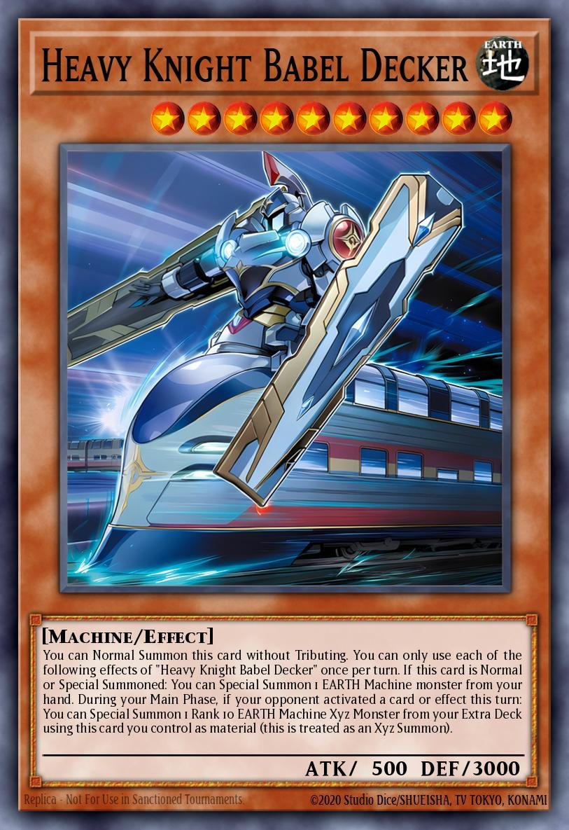 HEAVY KNIGHT BABEL DECKER- BLZD-EN006 - 1st Edition - SUPER RARE