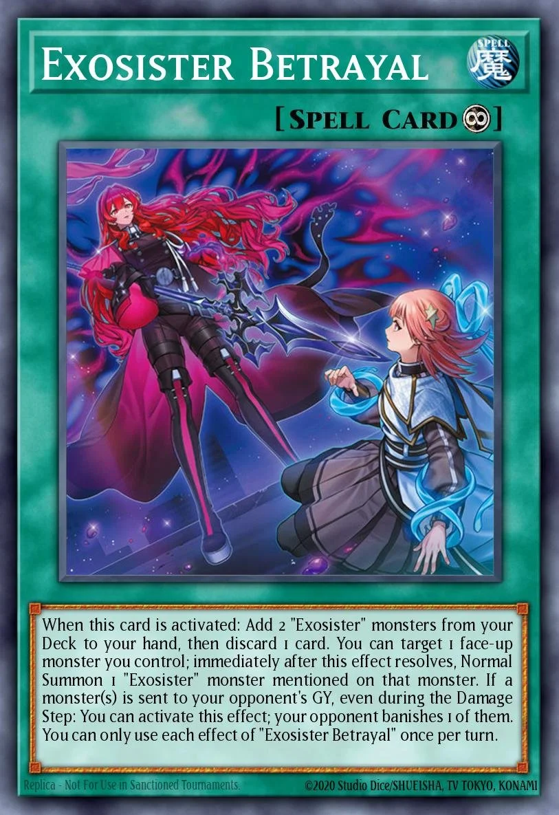 EXOSISTER BETRAYAL - BLGG-EN130 - 1st Edition - ULTRA RARE
