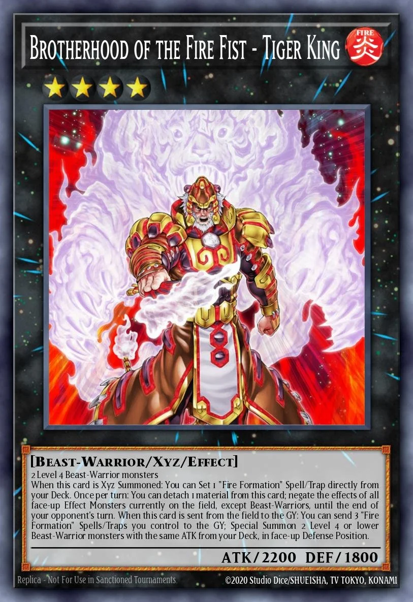 Brotherhood Of The Fire Fist - Tiger King - LAVD-ENL36 - 1st Edition - SECRET RARE