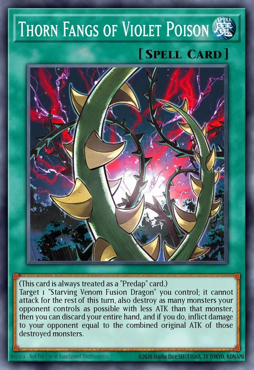 THORN FANGS OF VIOLET POISON - BLGG-EN039 - 1st Edition - ULTRA RARE