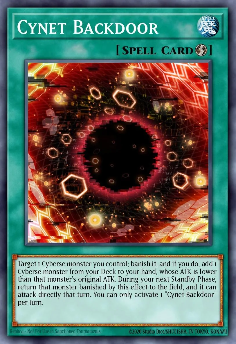CYNET BACKDOOR - MYFI-EN057 - 1st Edition - SUPER RARE