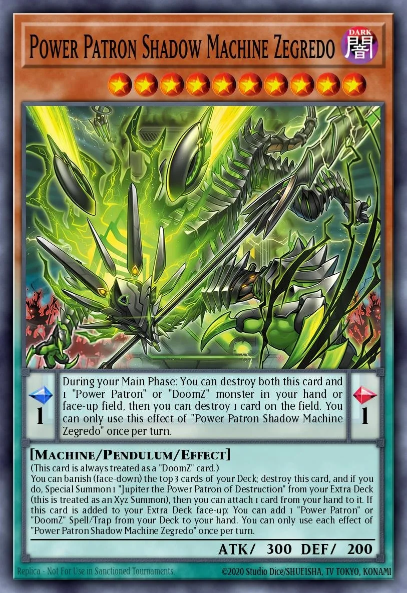 POWER PATRON SHADOW MACHINE ZEGREDO - BLZD-EN012 - 1st Edition - COMMON