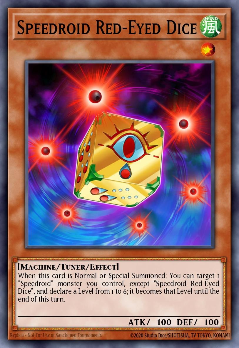 Speedroid Red-Eyed Dice - LAVD-ENS06 - 1st Edition - COMMON