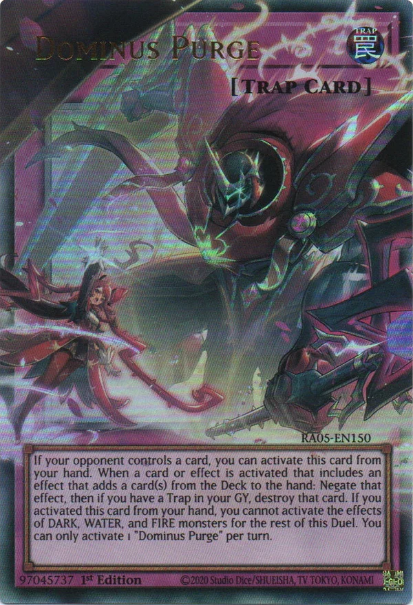 Dominus Purge (Extended Art) - RA05-EN150 - 1st Edition - Ultra Rare