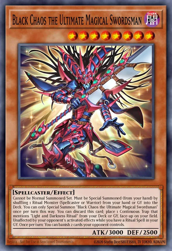 BLACK CHAOS THE ULTIMATE MAGICAL SWORDSMAN - CORI-EN001 - 1st Edition - Secret Rare