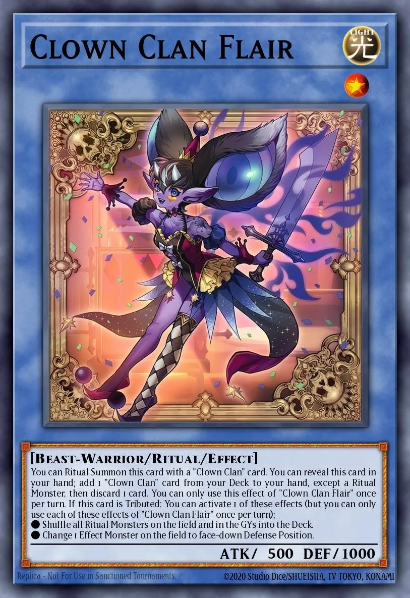 CLOWN CLAN FLAIR - BLZD-EN029 - 1st Edition - SUPER RARE