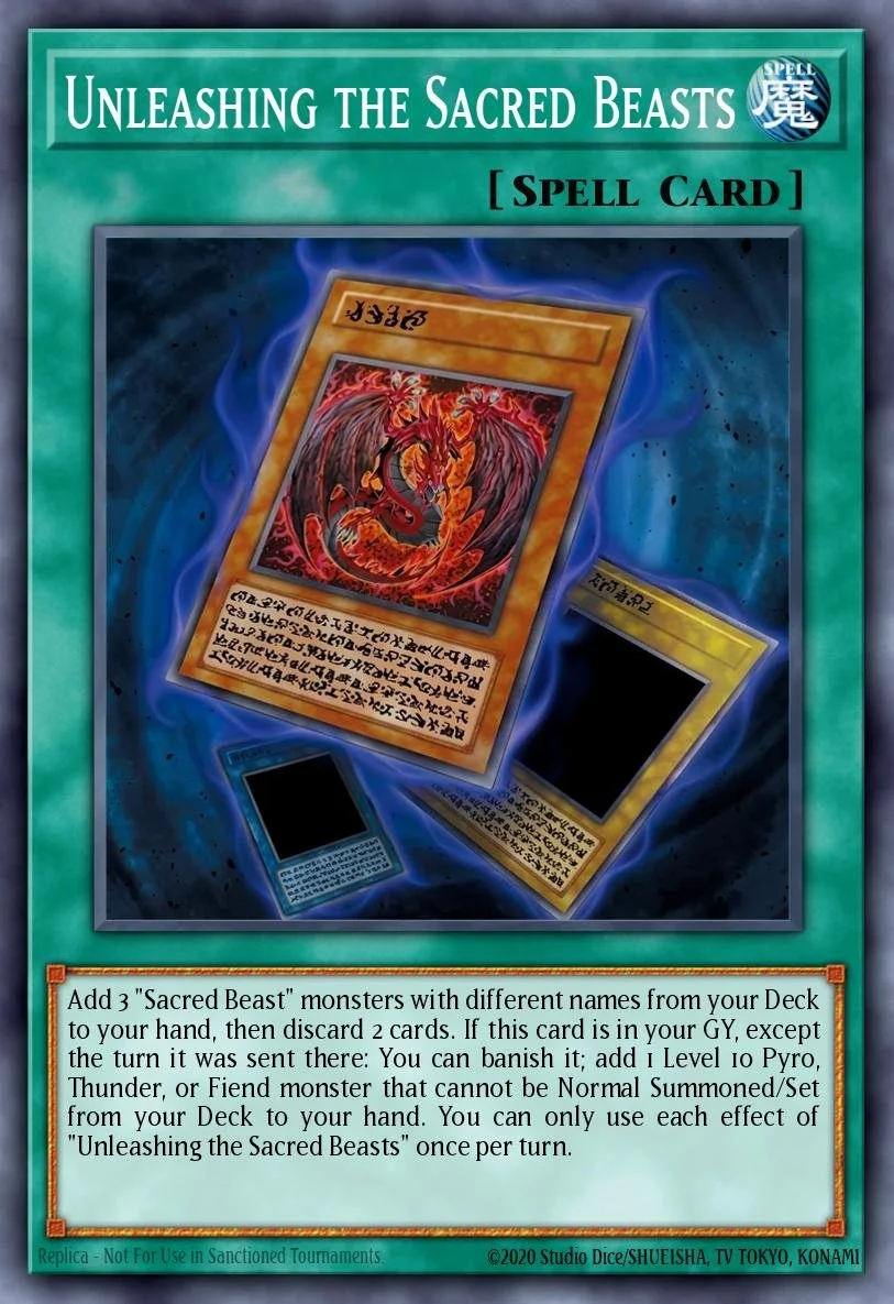 UNLEASHING THE SACRED BEASTS - CORI-EN047 - 1st Edition - SUPER RARE
