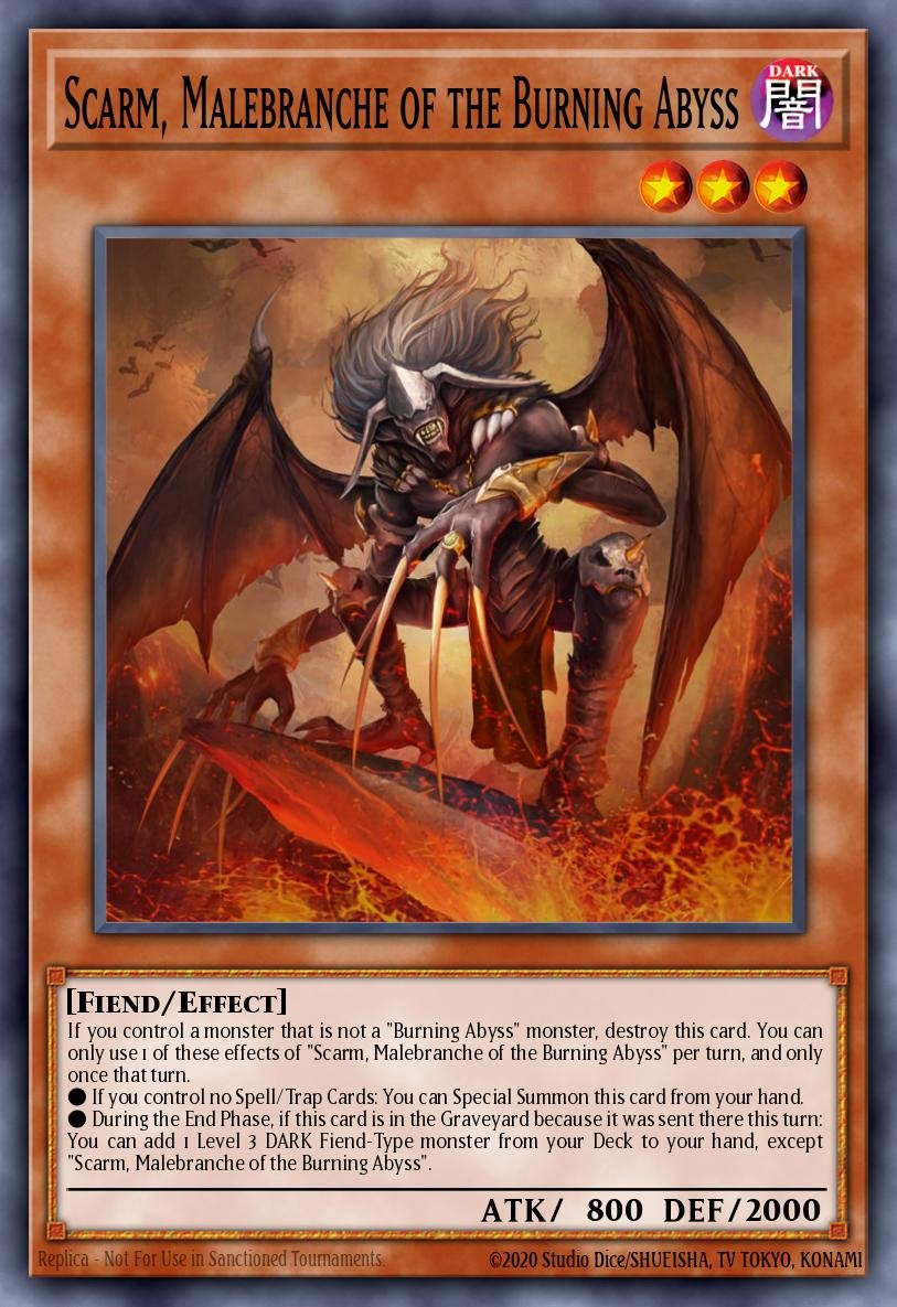 SCARM, MALEBRANCHE OF THE BURNING ABYSS - BLGG-EN062 - 1st Edition - ULTRA RARE