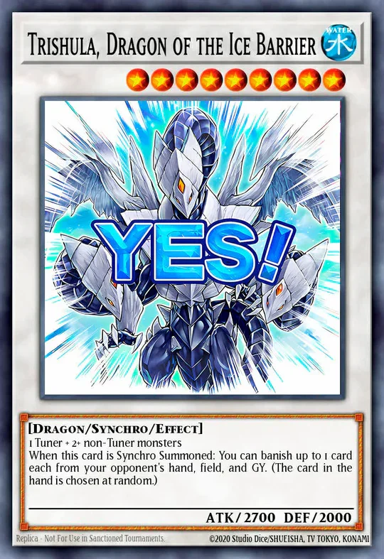 Trishula, Dragon of the Ice Barrier (Variant Art) - RA05-EN101 - 1st Edition - Ultra Rare