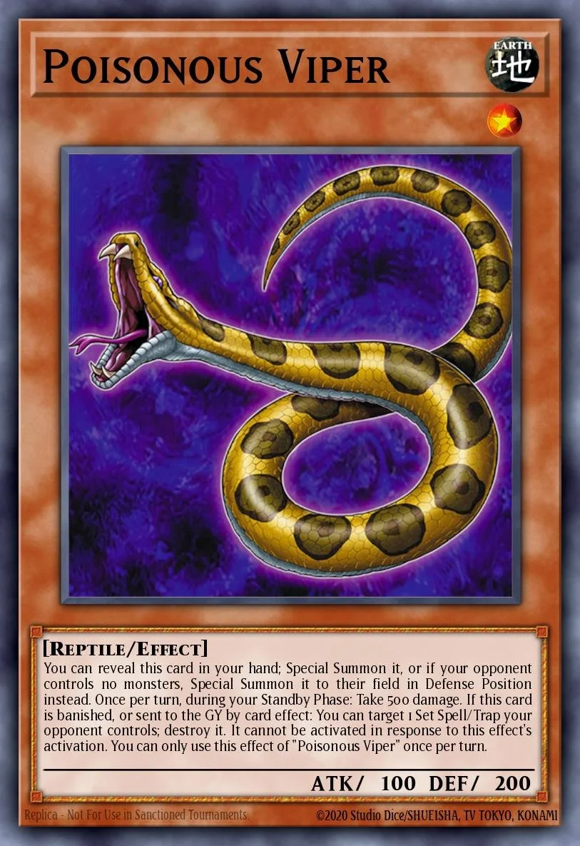POISONOUS VIPER - BLGG-EN030 - 1st Edition - ULTRA RARE