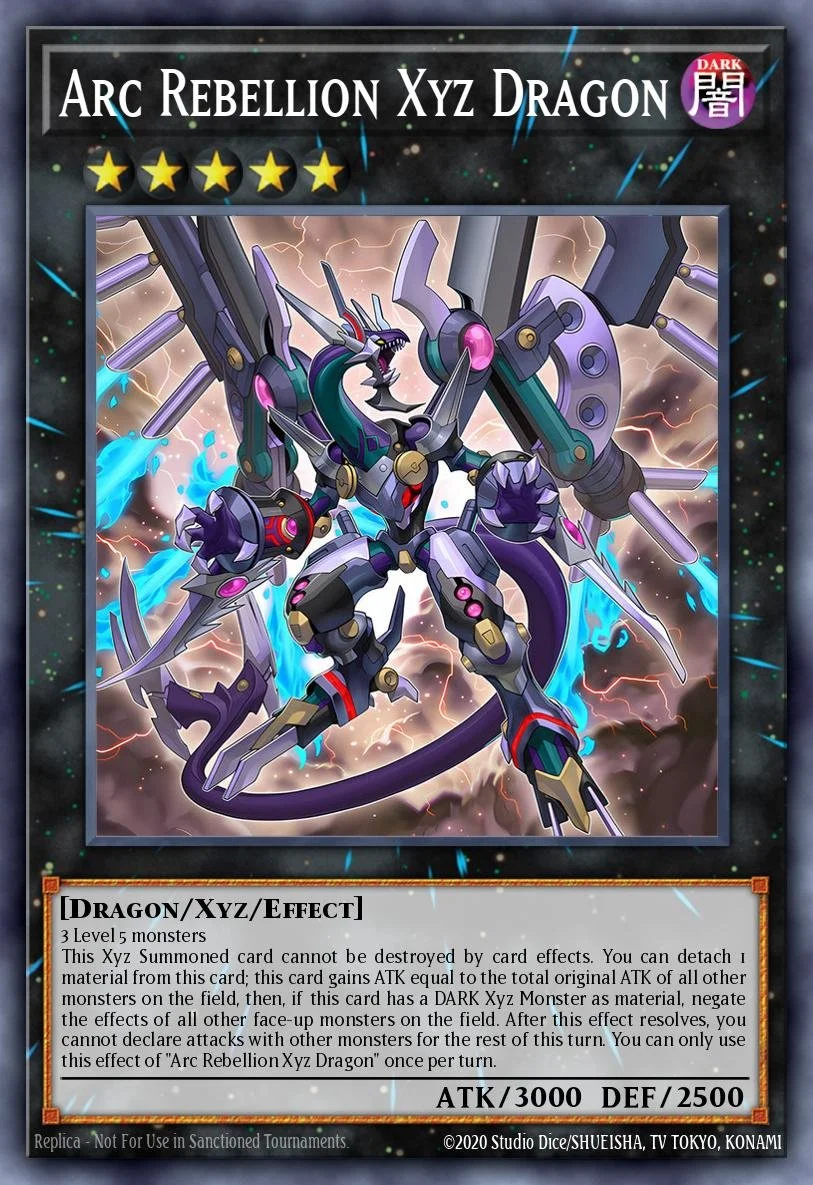 ARC REBELLION XYZ DRAGON - BLGG-EN100 - 1st Edition - ULTRA RARE