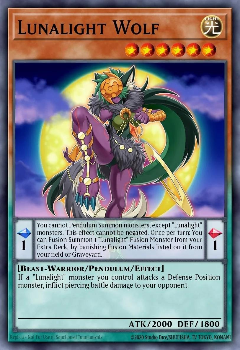 Lunalight Wolf - LAVD-ENL03 - 1st Edition - ULTRA RARE