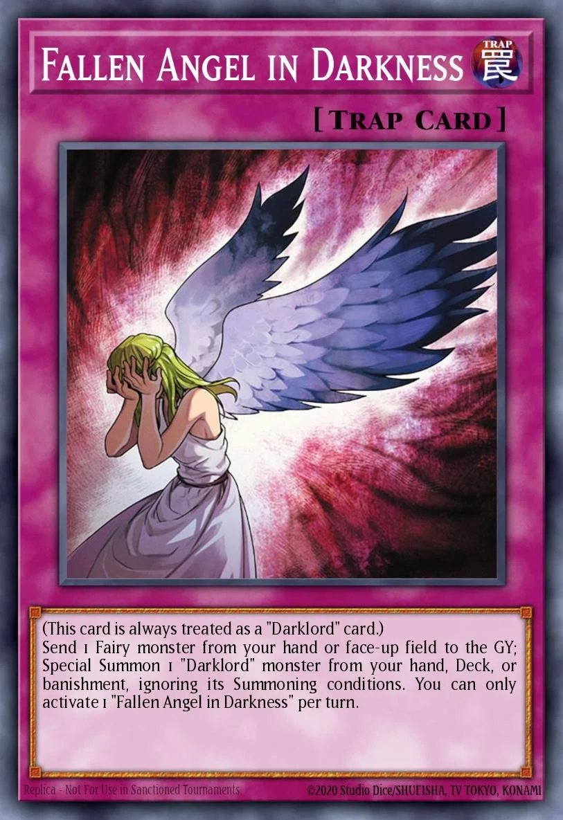 FALLEN ANGEL IN DARKNESS - BLGG-EN031 - 1st Edition - SECRET RARE