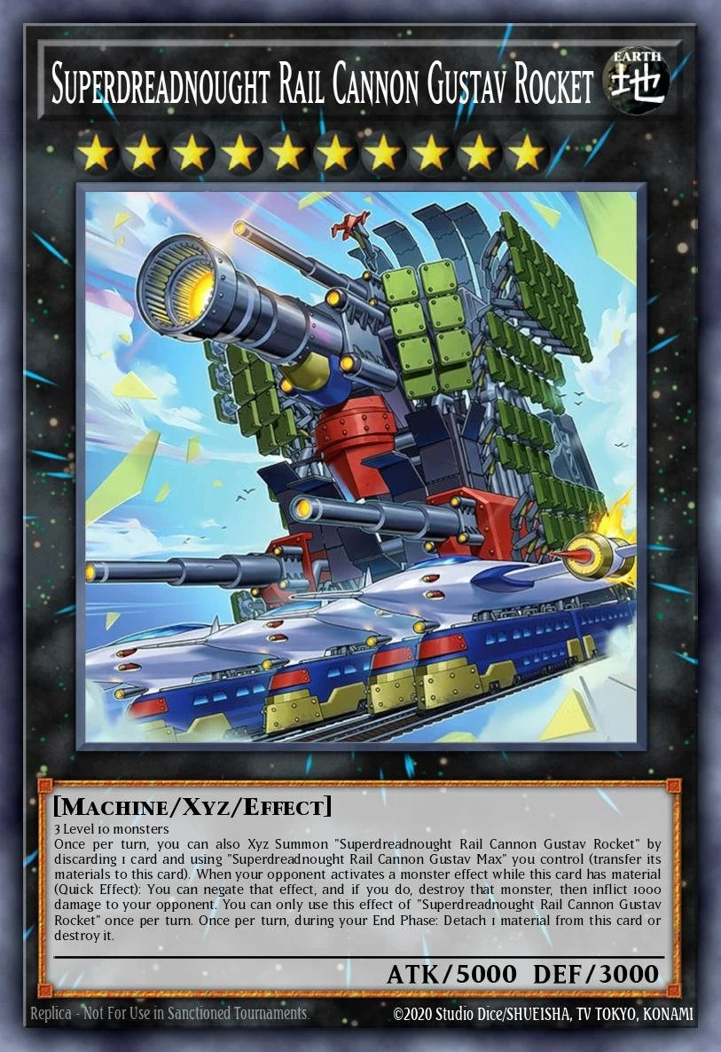 SUPERDREADNOUGHT RAIL CANNON GUSTAV ROCKET - BLZD-EN043 - 1st Edition - ULTRA RARE