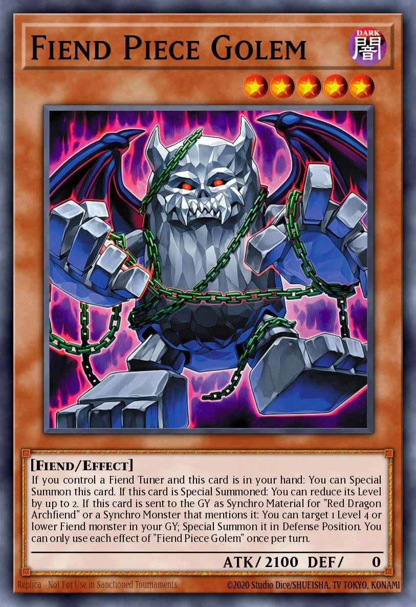 FIEND PIECE  GOLEM - BLZD-EN003 - 1st Edition - COMMON