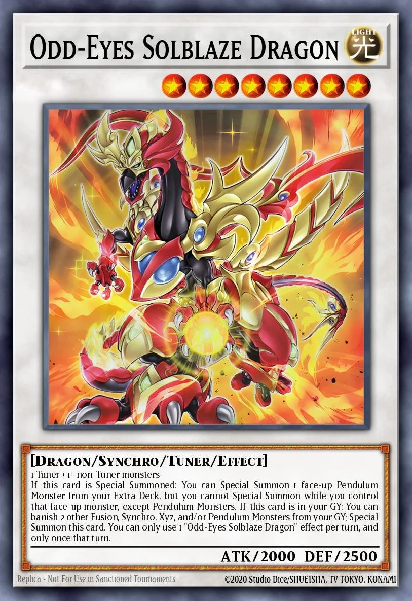 Odd-Eyes Solblaze Dragon - LAVD-ENO24 - 1st Edition - ULTRA RARE