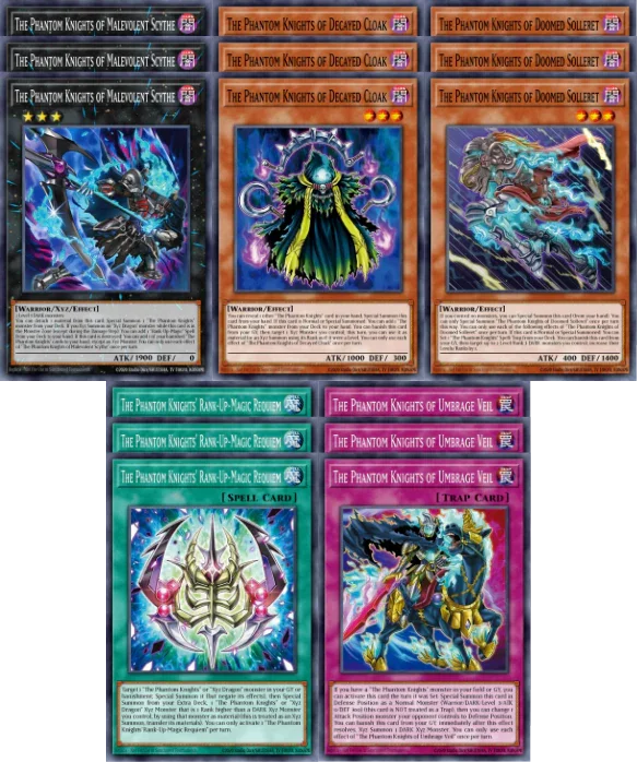 Phantom Knights Deck Core - CORI - 15 Cards