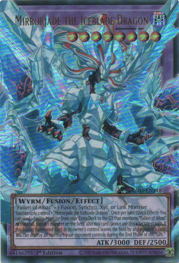 Mirrorjade the Iceblade Dragon (Extended Art) - RA05-EN148 - 1st Edition - Ultra Rare