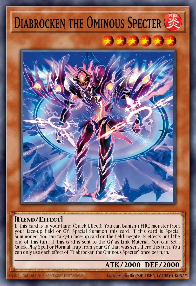 DIABROCKEN THE OMINOUS SPECTER - BLZD-EN025 - 1st Edition - COMMON