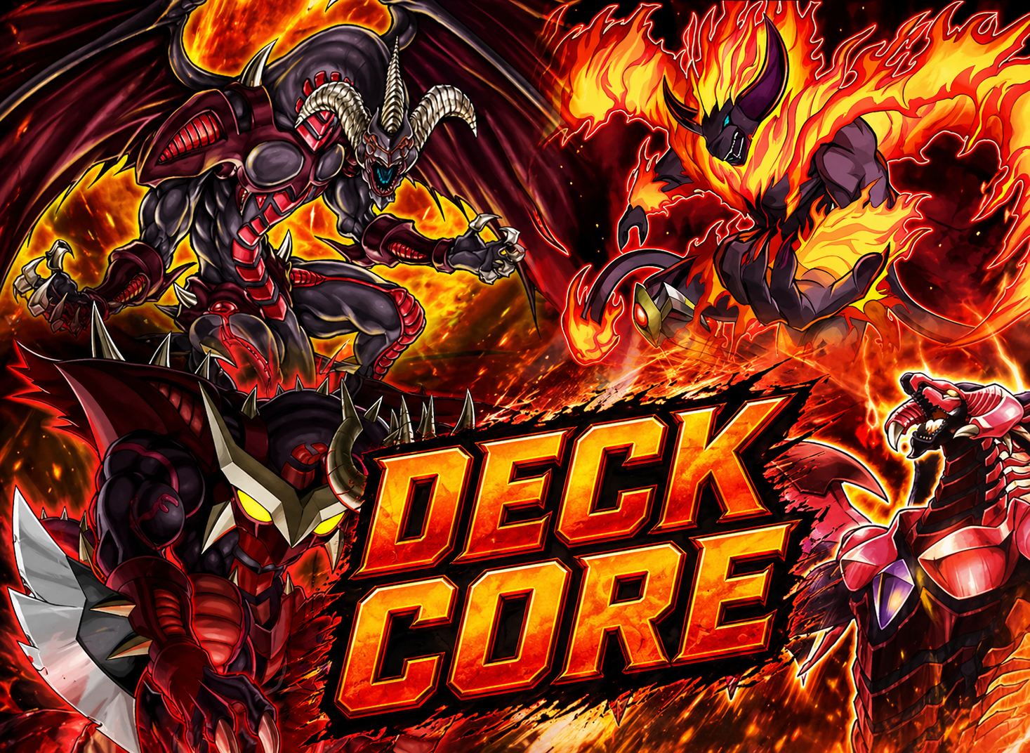 Red Dragon Archfiend Deck Core - 27 Cards - Blazing Dominion - BLZD