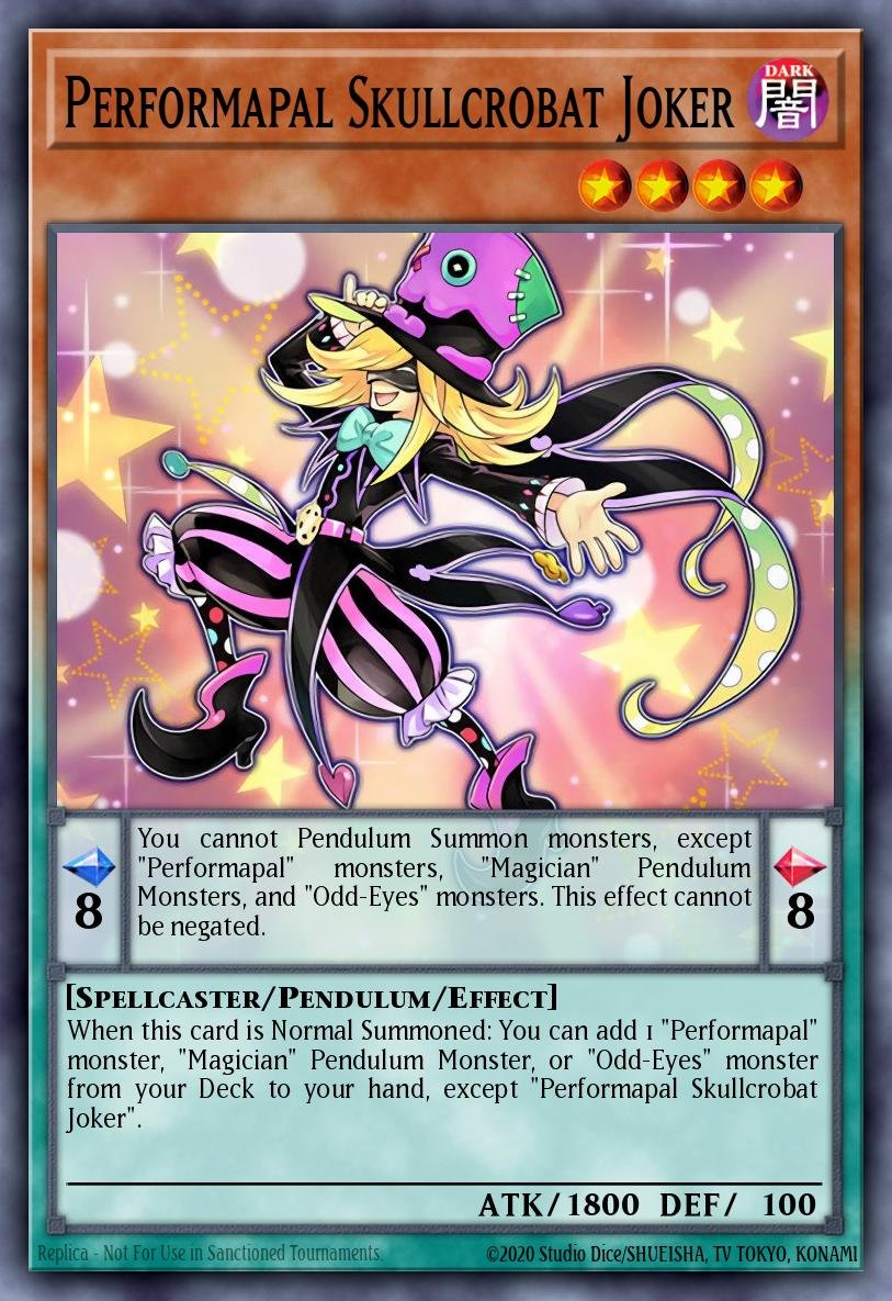 Performapal Skullcrobat Joker - LAVD-ENO03 - 1st Edition - COMMON
