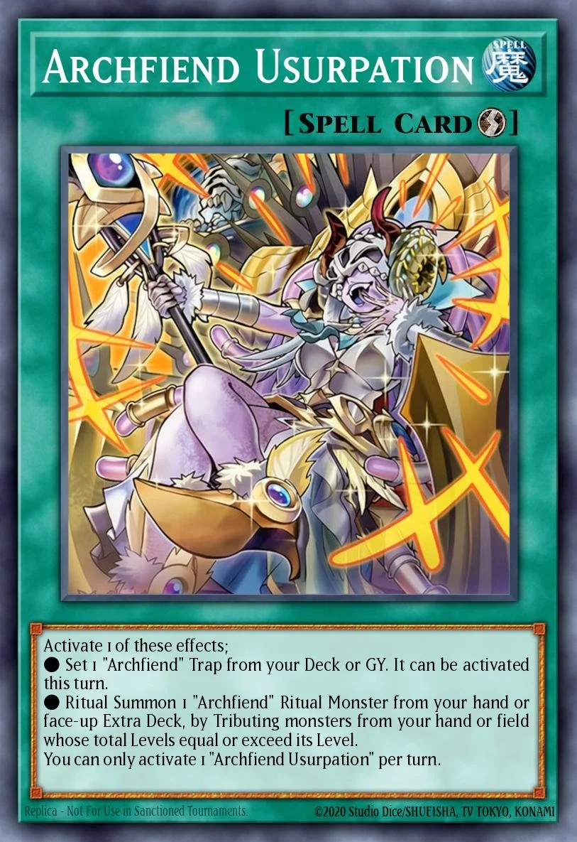 ARCHFIEND USURPATION - BLZD-EN067 - 1st Edition - COMMON
