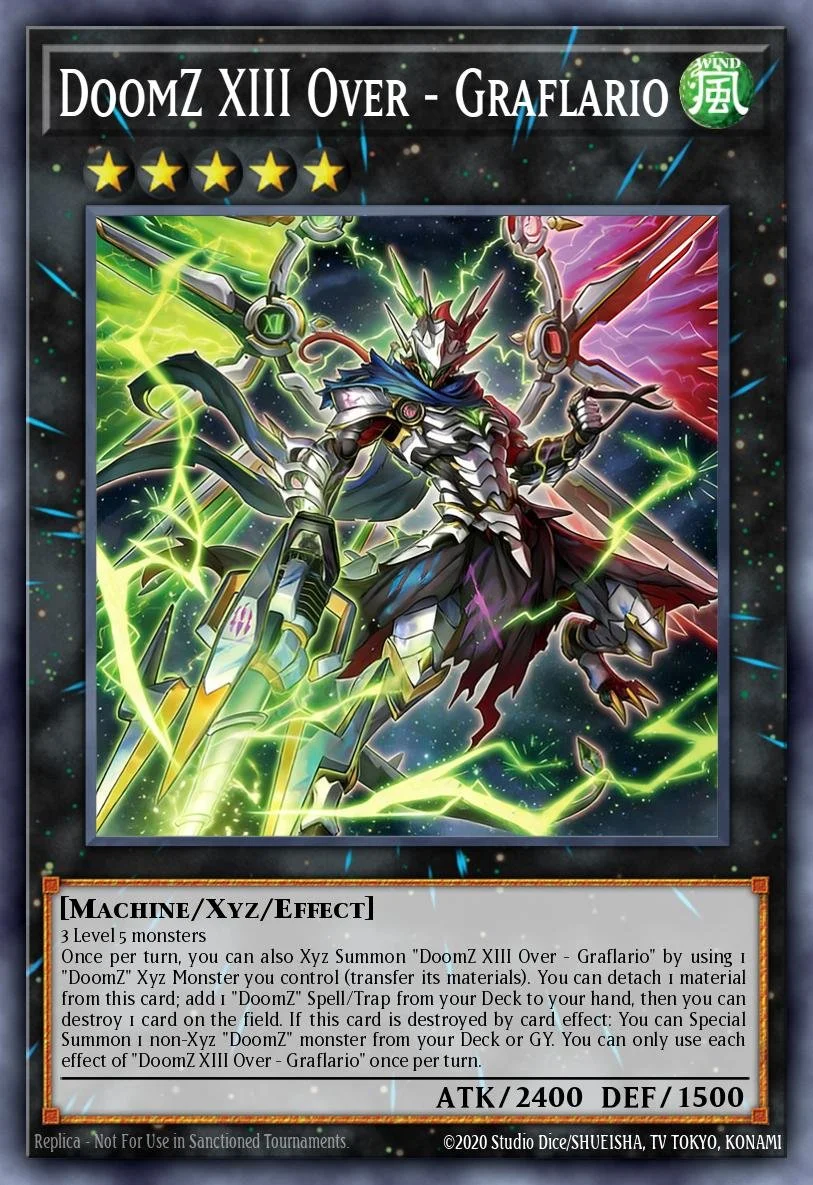 DDOMZ XIII OVER - GRAFLARIO - BLZD-EN045 - 1st Edition - ULTRA RARE