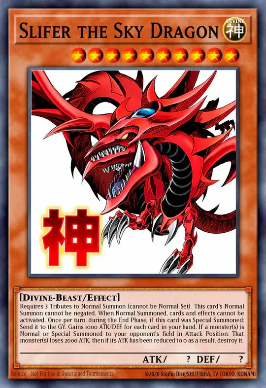 Slifer the Sky Dragon (Variant Art) - RA05-EN128 - 1st Edition - Starlight Rare