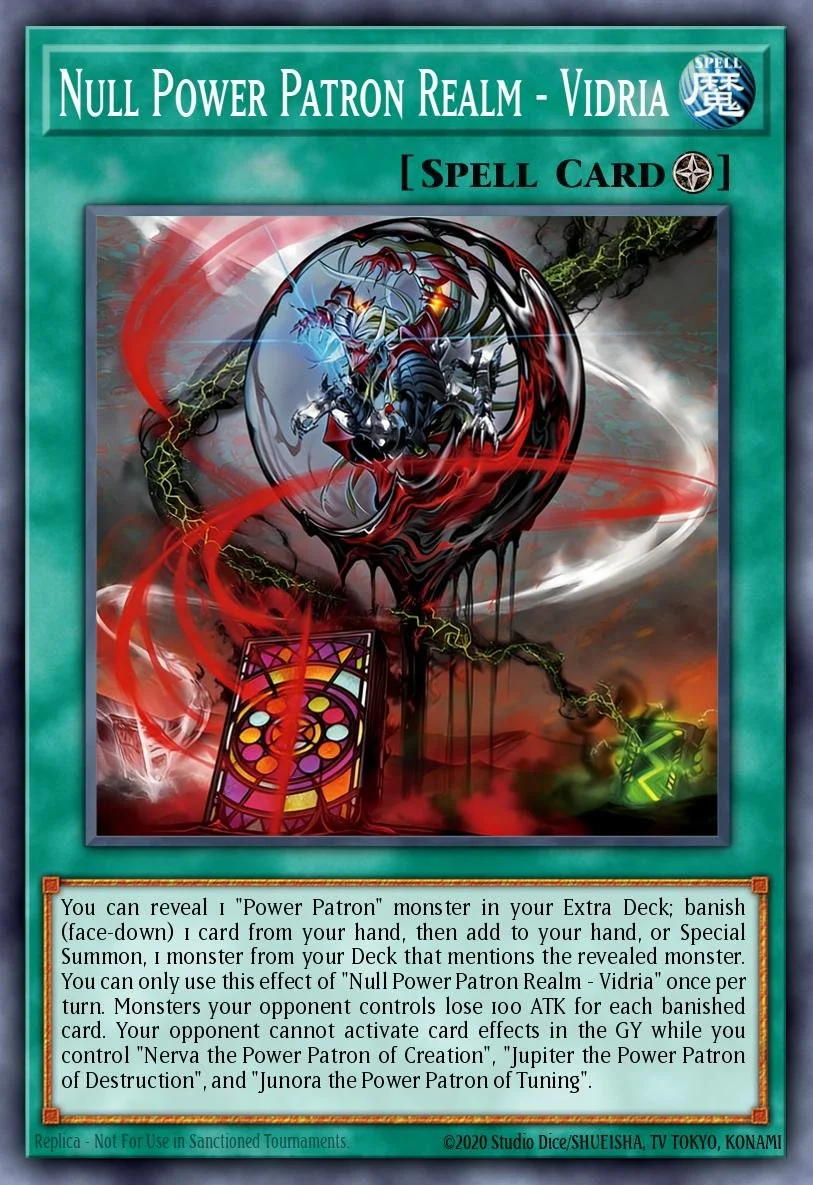 NULL POWER PATRON REALM - VIDRIA - BLZD-EN057 - 1st Edition - SUPER RARE