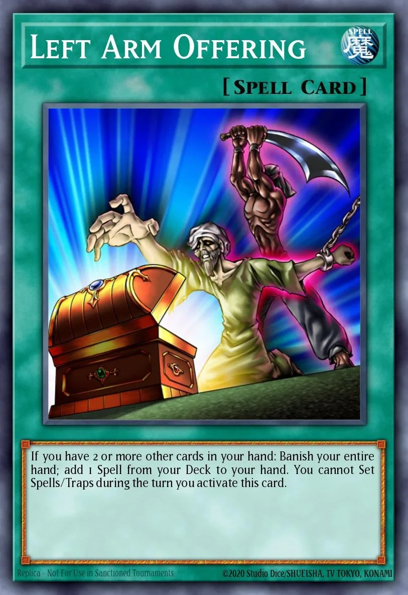 LEFT ARM OFFERING - RA04-EN086 - 1st Edition - SUPER RARE
