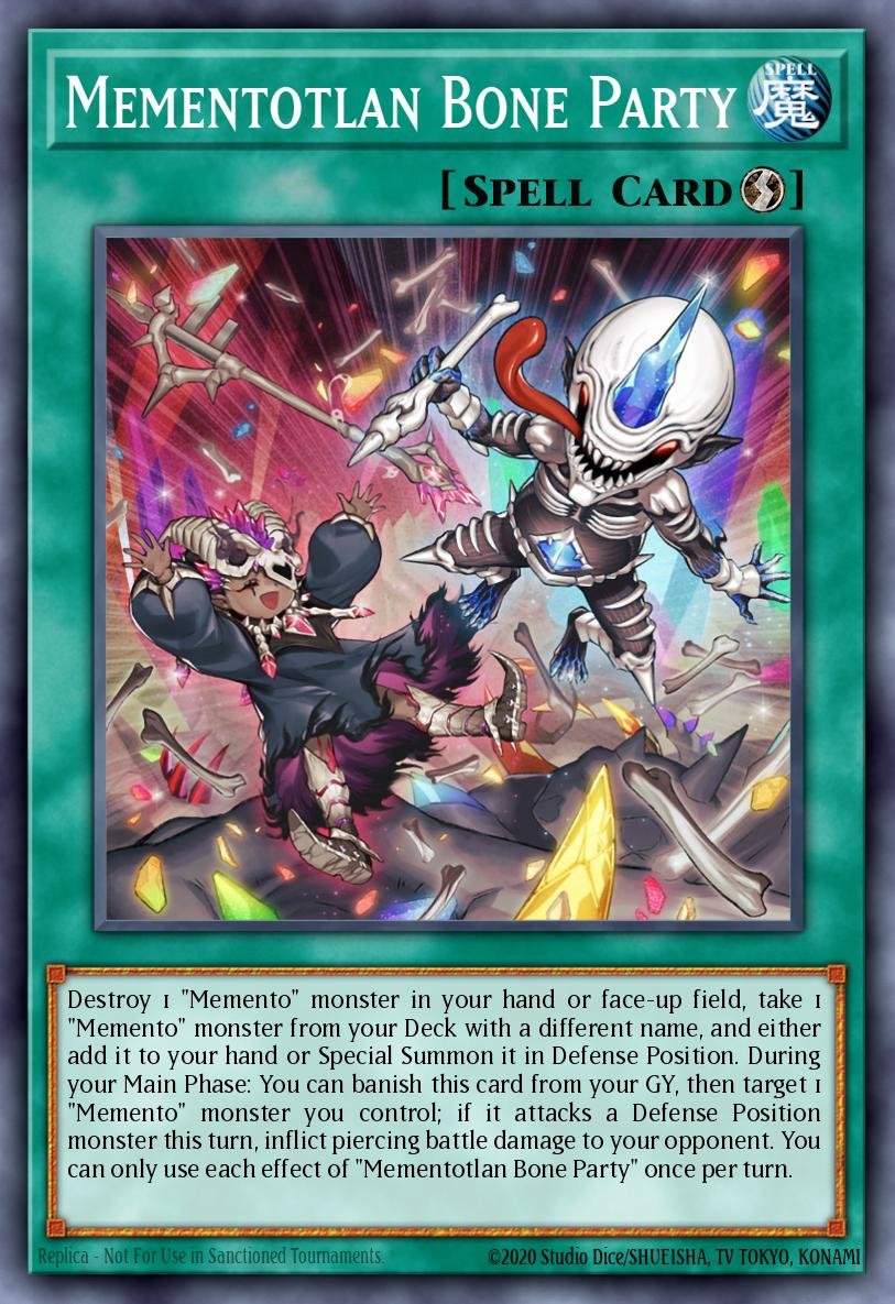 MEMENTOTLAN BONE PARTY - RA04-EN099 - 1st Edition - SUPER RARE