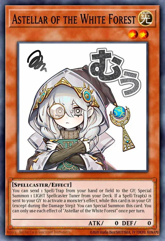 Astellar of the White Forest (Variant Art) - RA05-EN100 - 1st Edition - Starlight Rare