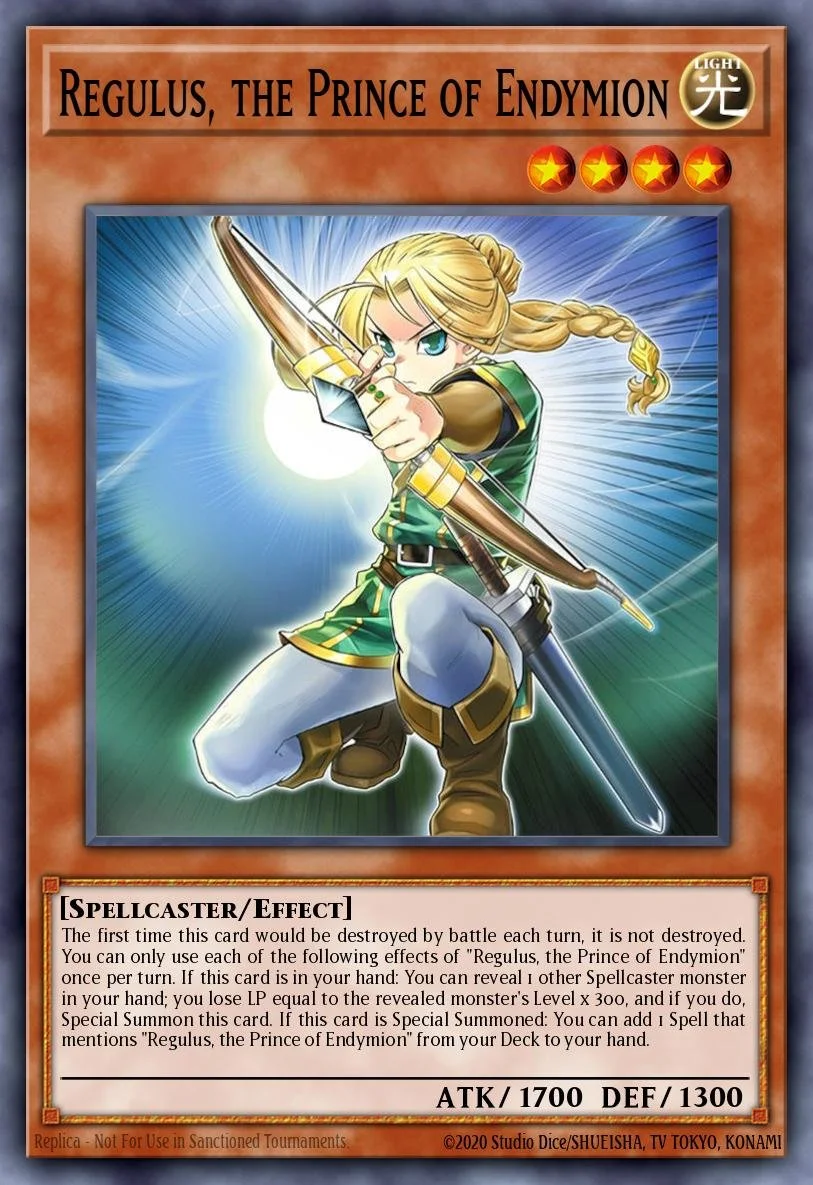 REGULUS, THE PRINCE OF ENDYMION - BLGG-EN050 - 1st Edition - SECRET RARE