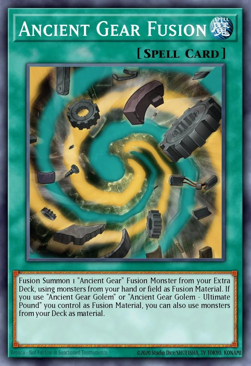 Ancient Gear Fusion - RA05-EN063 - 1st Edition - Starlight Rare