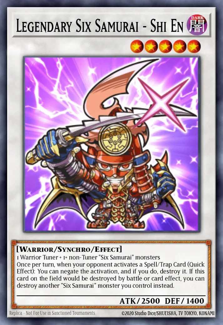 LEGENDARY SIX SAMURAI - SHI EN (CHIBI)  - BLGG-EN007 - 1st Edition - SECRET RARE